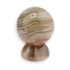 Sfera din Onix de Pakistan cu suport - 4,5cm