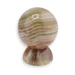Sfera din Onix de Pakistan cu suport - 4,5cm