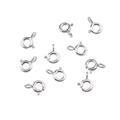 Accesoriu din Argint 925, inchizatoare rotunda, set 10 buc - 5x1mm