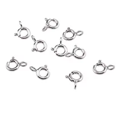 Accesoriu din Argint 925, inchizatoare rotunda, set 10 buc - 6x1,3mm