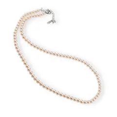 Colier Perle de Mallorca crem, sfere 4mm