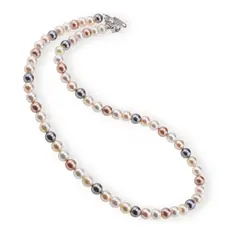 Colier Perle de Mallorca mix, sfere 6mm