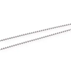 Lant argint 925 rodiat, model bead chain - 50cm
