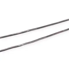 Lant argint 925 rodiat, model snake rotund - 45cm