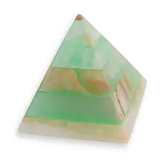 Piramida slefuita din Onix de Pakistan colorat, 6- 7cm