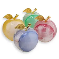 Mar slefuit din Onix de Pakistan colorat, 6cm