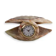 Ceas model scoica din Onix de Pakistan - 12,5cm