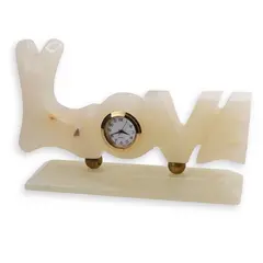 Ceas cu mesaj LOVE din Onix de Pakistan - 14,5cm