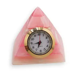 Ceas model piramida din Onix de Pakistan colorat - 5,5cm