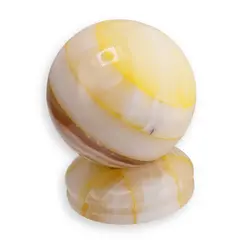 Sfera din Onix de Pakistan colorat cu suport - 7cm