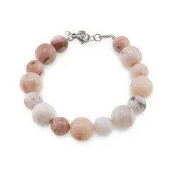 Bratara Opal roz sfere, 10-12mm