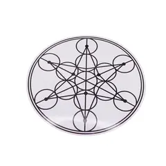 Abtibild sticker Feng Shui Cubul lui Metatron - alb, 12cm