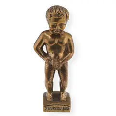 Decoratiune vintage din bronz Manneken Pis - 9,5cm