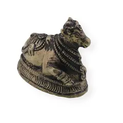 Decoratiune vintage din bronz taur Nandi - 5,5cm