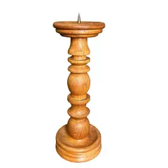 Sfesnic vintage din lemn, stil rustic - 36cm