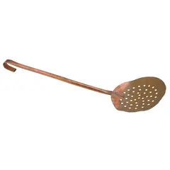 Spumiera vintage din alama perforat, 38cm