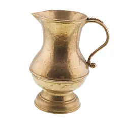 Ulcior vintage din alama cu maner ornamentat, 16cm