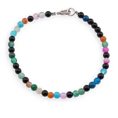 Bratara  Agat multicolor sfere 4mm