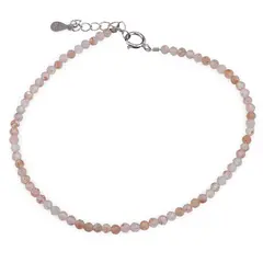 Bratara Piatra Soarelui sfere fatetate cu Argint 925, 2-3mm