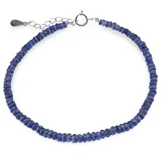 Bratara Safir A+ discuri fatetate cu Argint 925, 3-4mm