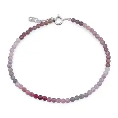 Bratara Spinel multicolor sfere fatetate cu Argint 925, 3mm