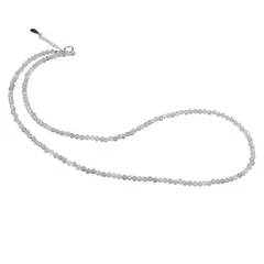 Colier Labradorit sfere fatetate cu Argint 925, 3mm