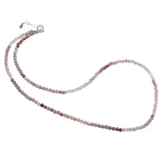 Colier Spinel multicolor sfere fatetate cu Argint 925, 3mm