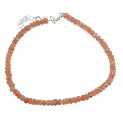 Bratara Piatra Soarelui discuri fatetate cu Argint 925, 3-4mm