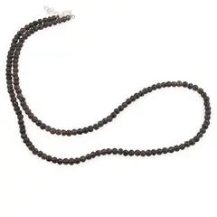 Colier Cuart fumuriu discuri fatetate cu Argint 925, 3-4mm