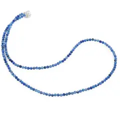 Colier Kianit sfere fatetate cu Argint 925, 3mm