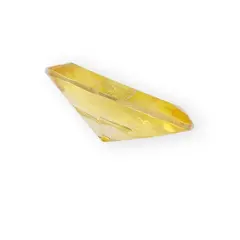 Cristal decorativ din sticla K9, diamant, mic plat - 3cm, galben