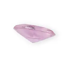 Cristal decorativ din sticla K9, diamant, mic plat - 3cm, roz