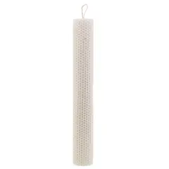 Lumanare fagure din ceara de albine naturala, 33cm - alba