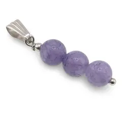 Pandantiv Angelit violet sfere, 6mm