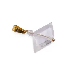 Pandantiv Cristal de stanca cu doua varfuri, 20-23mm