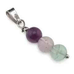 Pandantiv Fluorit sfere, 6mm