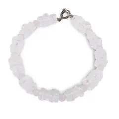 Bratara Cristal de stanca discuri 6-8mm si Cuart roz sfere fatetate 4mm