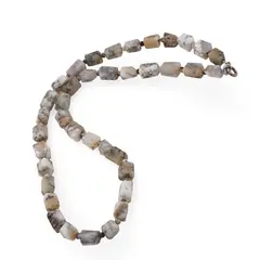 Colier Opal dendritic fatetat 8-10mm si discuri fatetate 4mm
