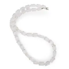Colier Prasiolit fatetat 9-10mm si discuri fatetate 4mm