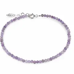Bratara Ametist lavanda sfere fatetate, 3mm