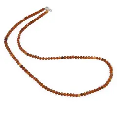 Colier Granat Hessonit degrade discuri fatetate, 4mm