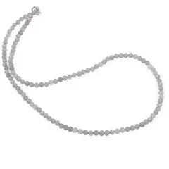 Colier Labradorit sfere fatetate, 4mm