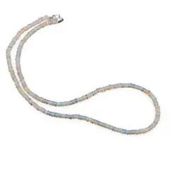 Colier Opal etiopian de foc rondele 3,5-4mm