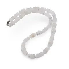 Colier Piatra lunii discuri fatetate 6-8mm si Cristal de stanca discuri fatetate 3mm