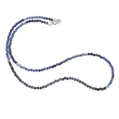 Colier Sodalit degrade sfere fatetate, 3mm