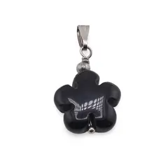 Pandantiv Onix floare 12mmm