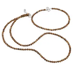 Set bratara si colier Jasp Peisaj sfere fatetate 3,5mm