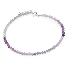 Bratara Fluorit degrade sfere fatetate, 3mm