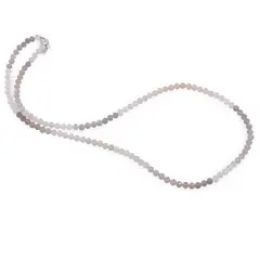 Colier Acvamarin si Cuart Tangerin sfere fatetate 4mm
