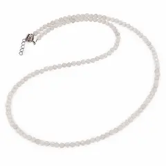 Colier Citrin sfere fatetate 3mm cu argint 925